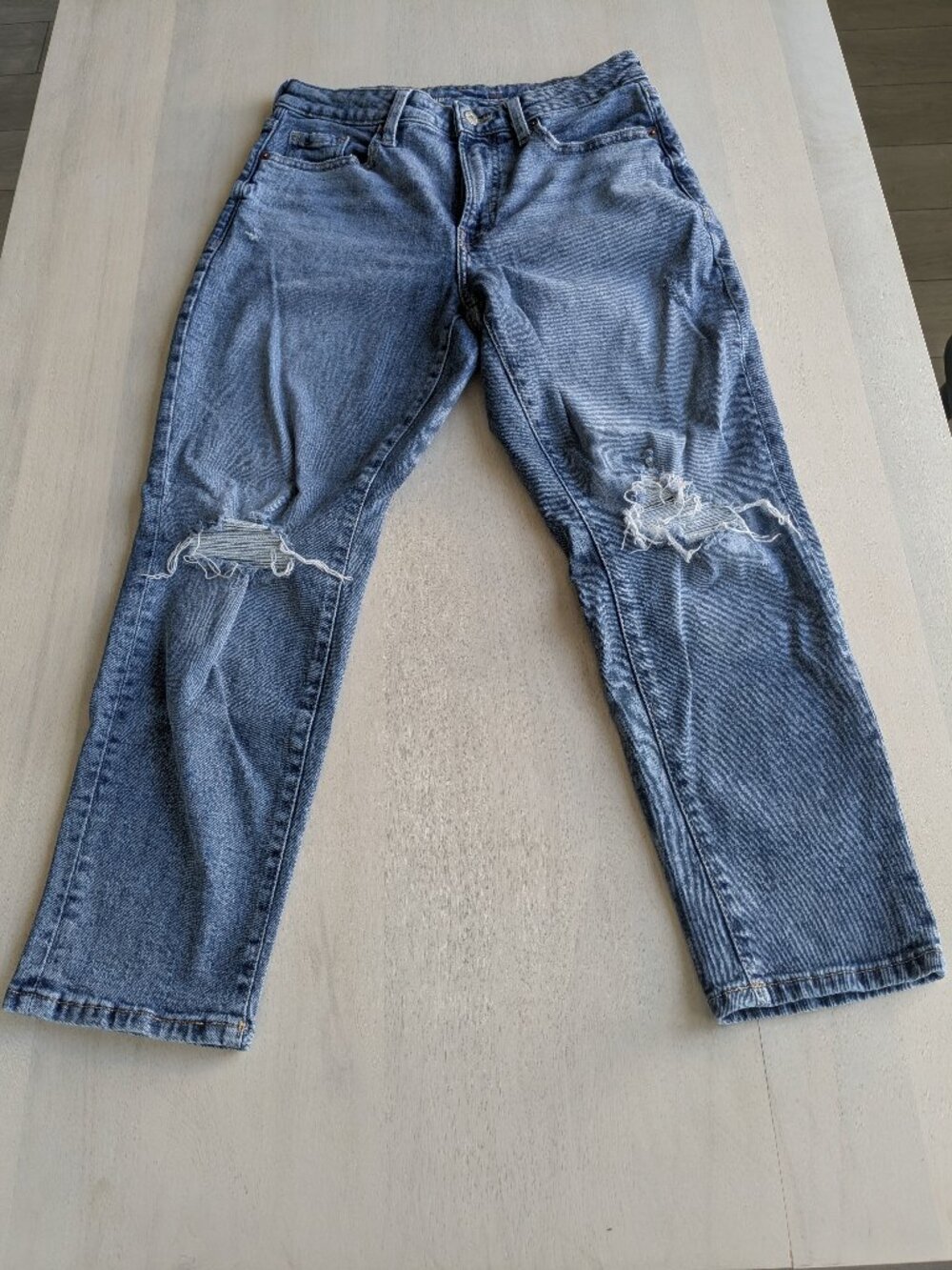 High Rise, Curvy, Old Navy Distressed Jeans, Petite
